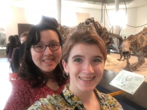 me with fellow banter blogger Kirsten Adams on our museum anthropology field trip to the American Museum of Natural History in NYC